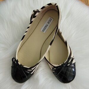 Steve Madden Zebra Calf Hair Flats
